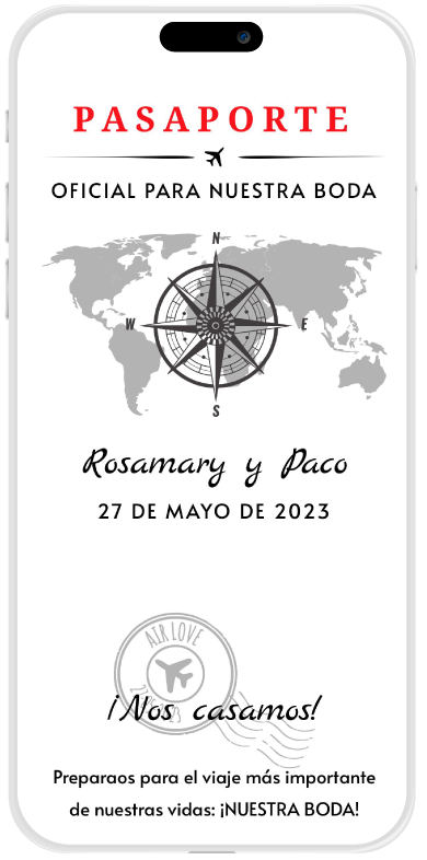 invitacion boda digital pasaporte invitacion boda digital pasaporte