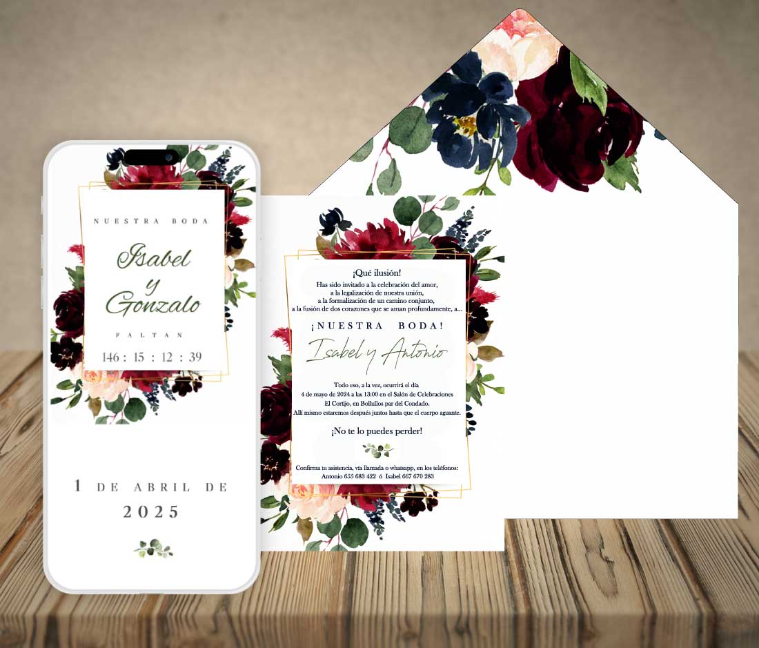 invitaciones de bodas digitales